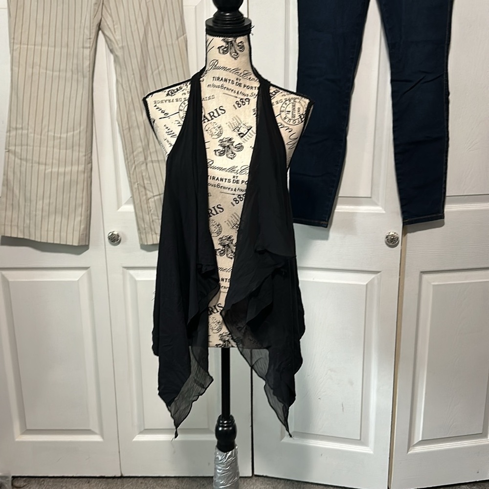 Eyelash Couture Black Lay-Over Top
